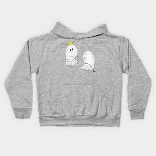 Hector the Spector and Hercule the Ghoul at Christmas Kids Hoodie